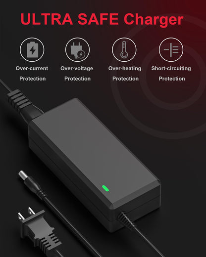 42V 2A Electric Scooter Charger for GOTRAX GXL V2,G2,G3,G4,Hiboy S2 Pro,Jetson Bolt/Bolt Pro/Adventure/Metro/Journey/LX10/ J5/J8 Bikes - Available at All In One Marketplace Canada