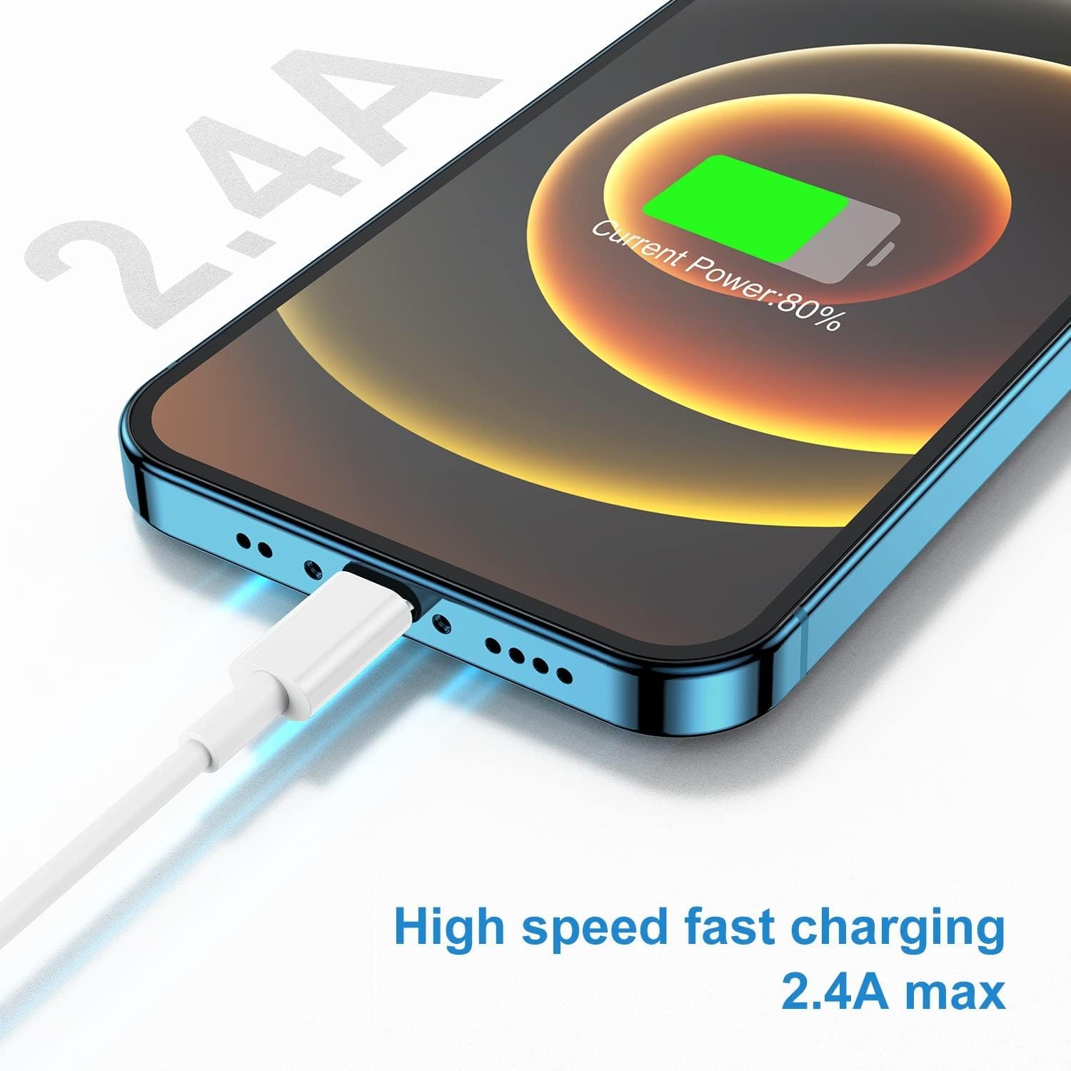 QZIIW 2 Pack [Apple MFI Certified],iPhone Fast Charger Cable 3 FT,USB to Lightning Cable 3 Foot Fast Charge Data Transfer 3 Feet Power Cord for iPhone 14 13 12 11 Pro Max Mini XR XS X 9 8 7Plus ipad - Available at All In One Marketplace Canada