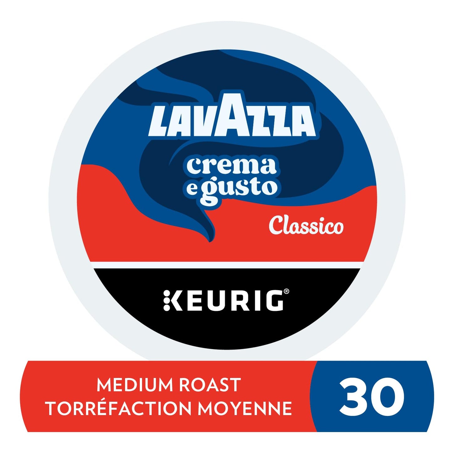 Lavazza Crema e Gusto Medium Roast K-Cup Coffee Pods, 30 Count