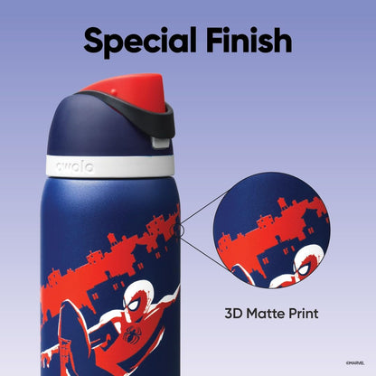 Marvel Owala FreeSip Insulated Stainless Steel Water Bottle with Straw, BPA-Free Sports Water Bottle, Great for Travel, 32 Oz, Swing of Things
