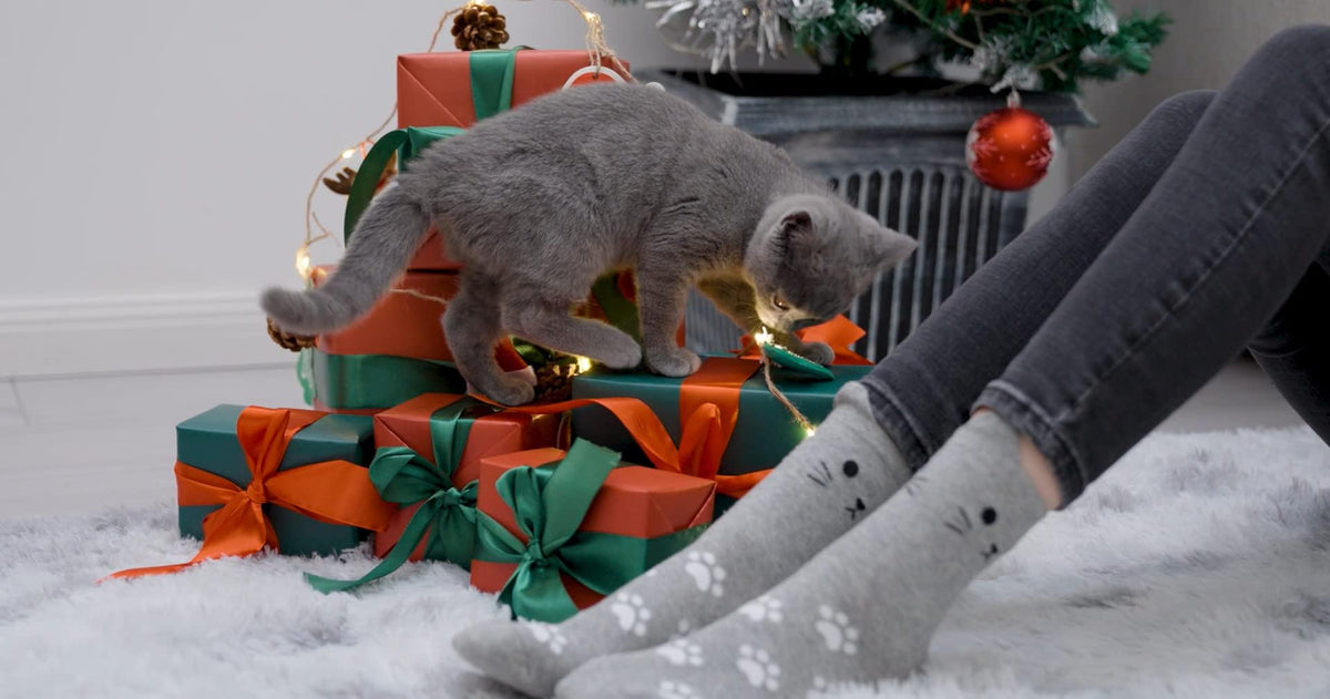 Jeasona 5 Pairs Cat Socks for Women Cat Gifts for Women Christmas 🍁 All In One Marketplace Canada