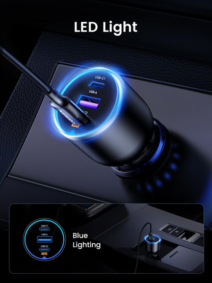 UGREEN USB C Car Charger, Super Fast Charging Cigarette Lighter Adapter