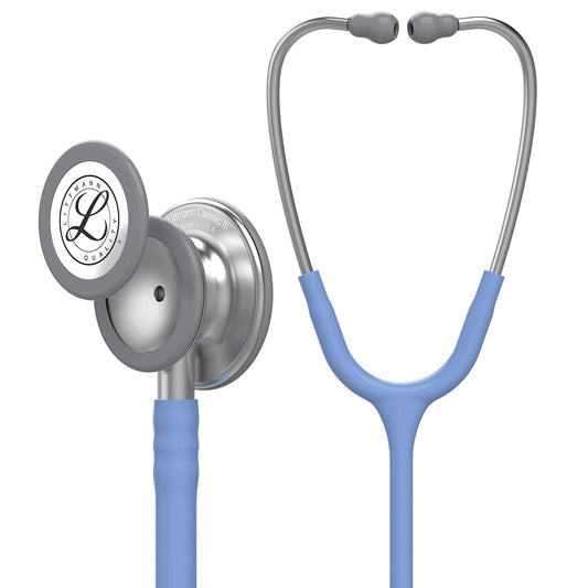 3M Littmann Classic III Monitoring Stethoscope, 5630, More Than 2X as Loud*, Weighs Less**, Stainless Steel Chestpiece, 69 cm (27") Ceil Blue Tube