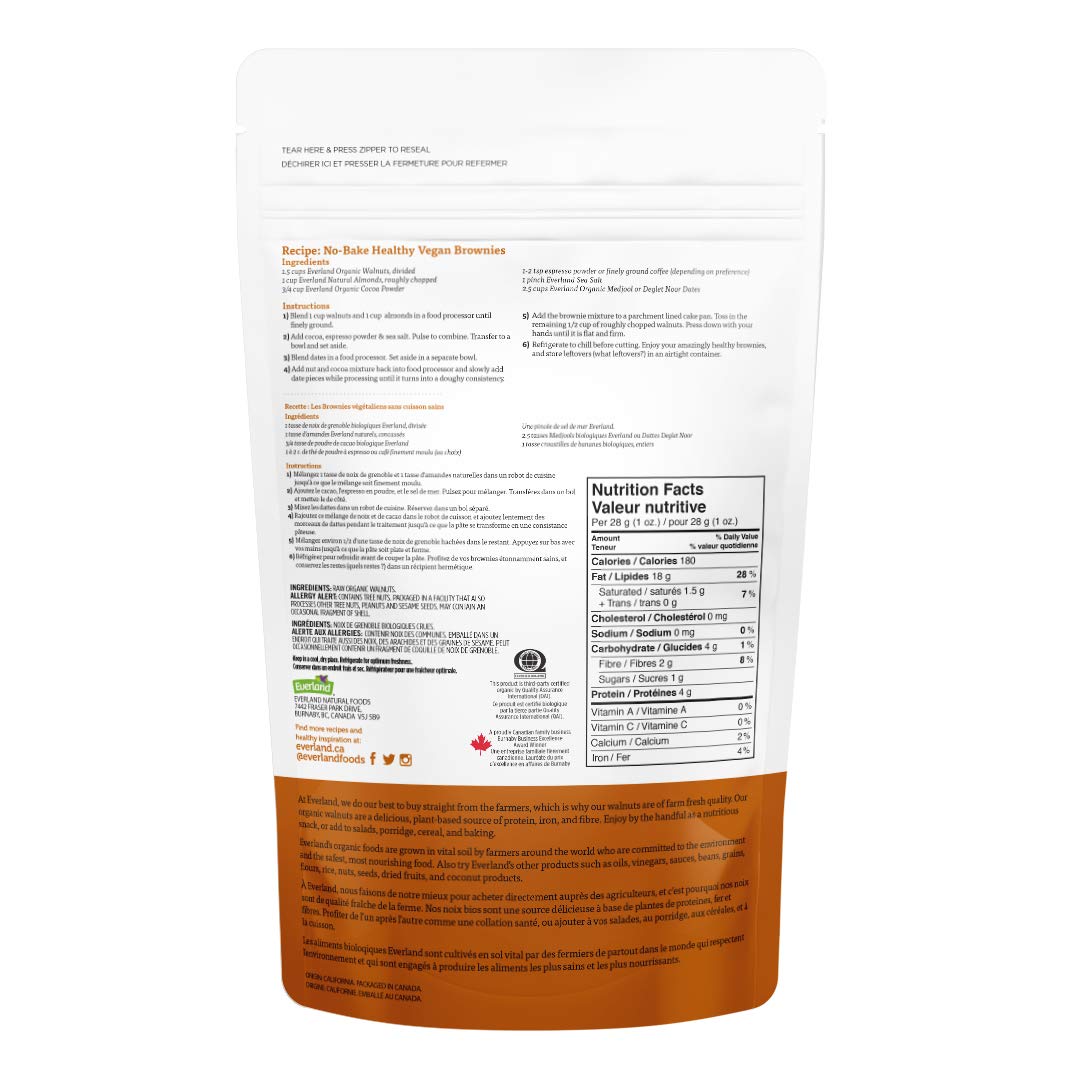 Everland Organic Walnuts, 340gm Everland