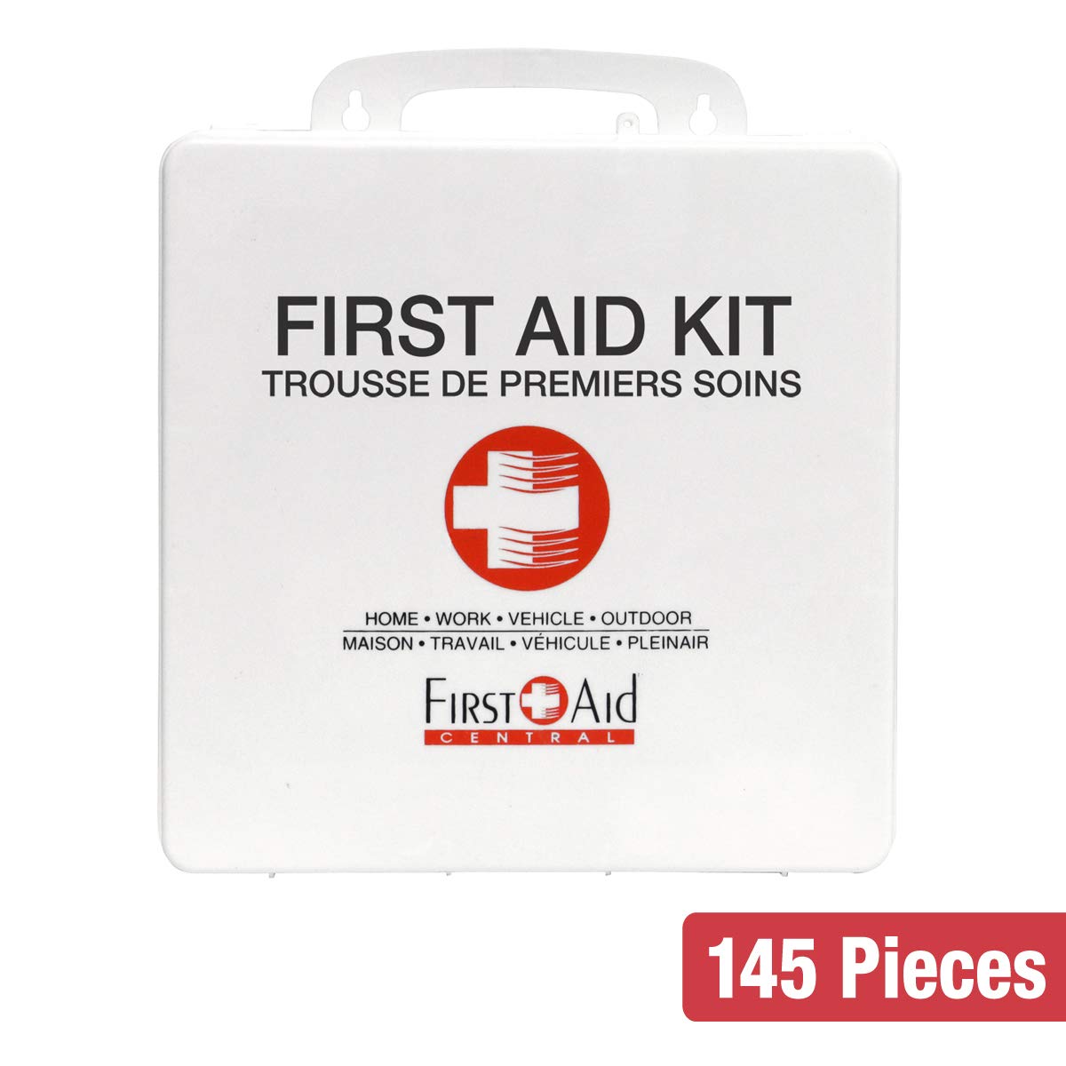 First Aid Central AZ-APFAKP All-Purpose Emergency First Aid Kit For Home, Work, and Travel, 145 Pieces - Available at All In One Marketplace Canada