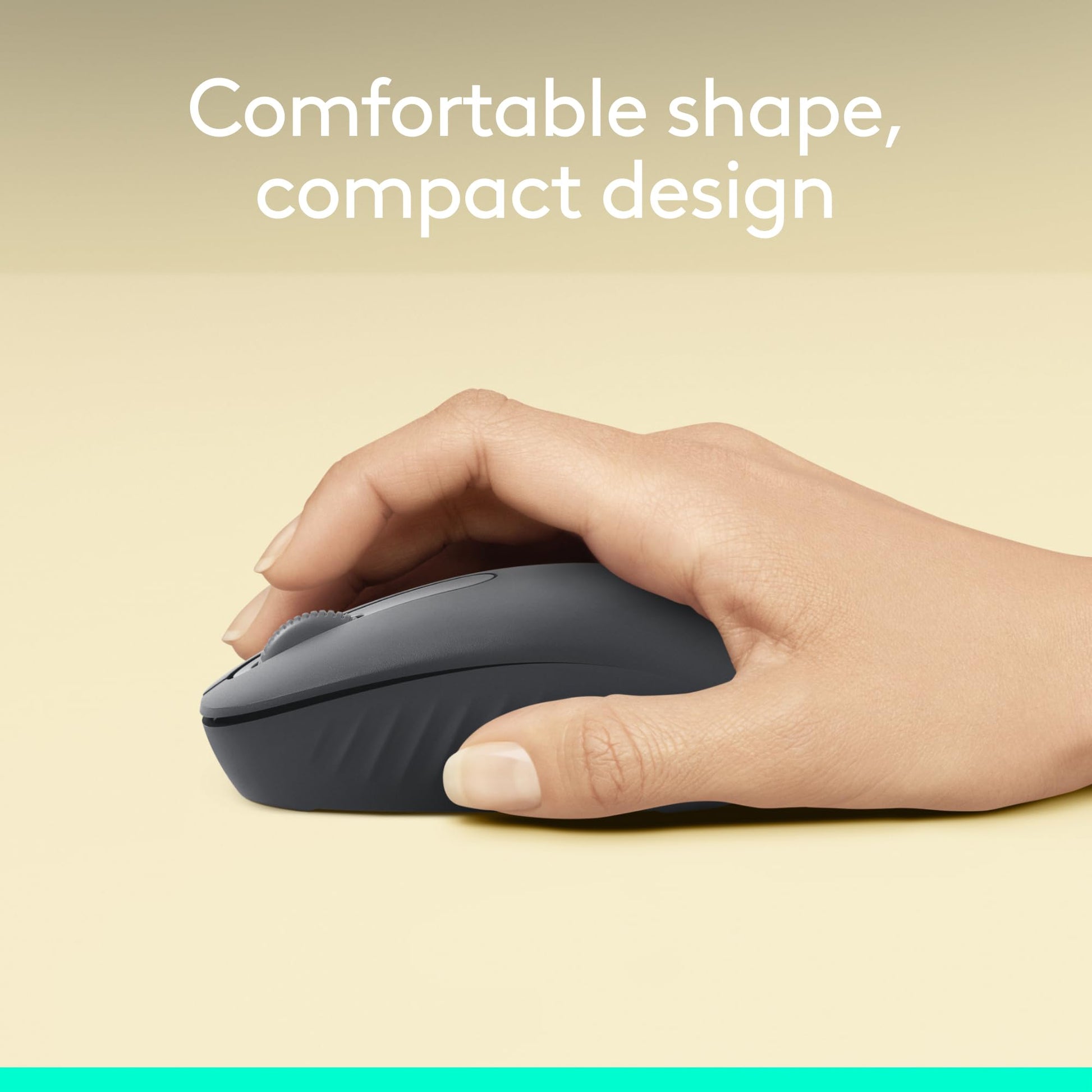 Logitech M196 Bluetooth Wireless Mouse, Compact and Portable Mouse for Laptops, Tablets and More, 12-Month Battery, Smooth Tracking, Compatible with PC and Mac, Windows and macOS - Graphite - Available at All In One Marketplace Canada