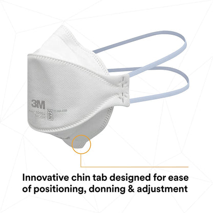 3M Aura Particulate Respirator 9205+, N95, Pack of 20 Disposable Respirators, Individually Wrapped, 3 Panel Flat Fold Design Allows for Facial Movements, Comfortable, NIOSH Approved - Available at All In One Marketplace Canada