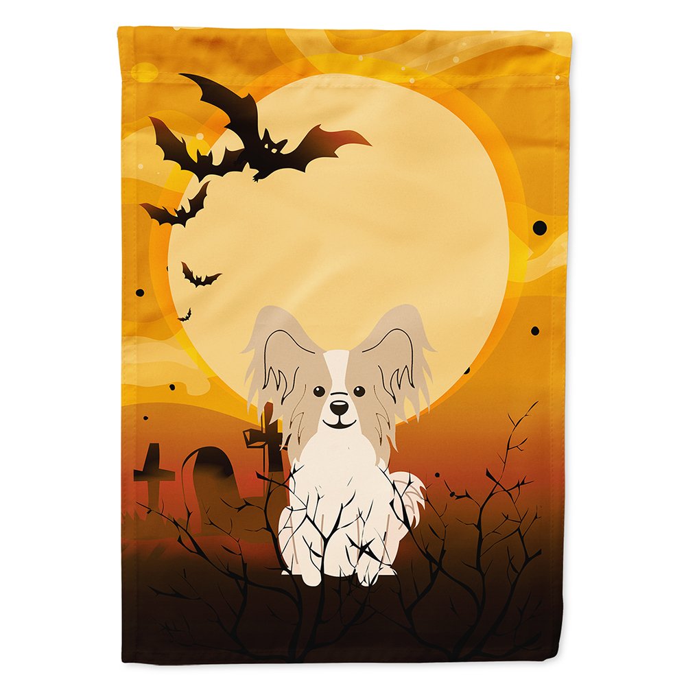 Drapeau de maison en toile Caroline's Treasures BB4343CHF Papillon d'Halloween Sable Blanc, Grand, Multicolore