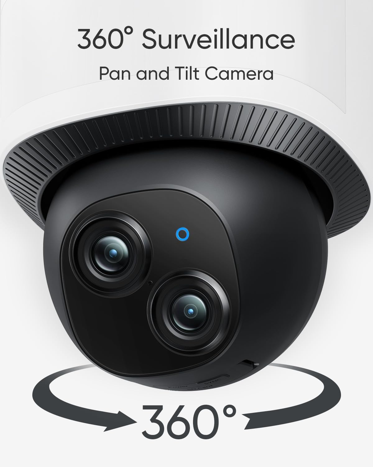 eufy Security Floodlight Camera E340 Wired, 360° Pan and Tilt, 24/7 Recording, Dual-Band Wi-Fi, 2,000 Lumens, Motion-Activated, Dual Camera, HomeBase 3 Compatible, Local Storage, No Monthly Fee - Available at All In One Marketplace Canada