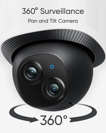 eufy Security Floodlight Camera E340 Wired, 360° Pan and Tilt, 24/7 Recording, Dual-Band Wi-Fi, 2,000 Lumens, Motion-Activated, Dual Camera, HomeBase 3 Compatible, Local Storage, No Monthly Fee - Available at All In One Marketplace Canada