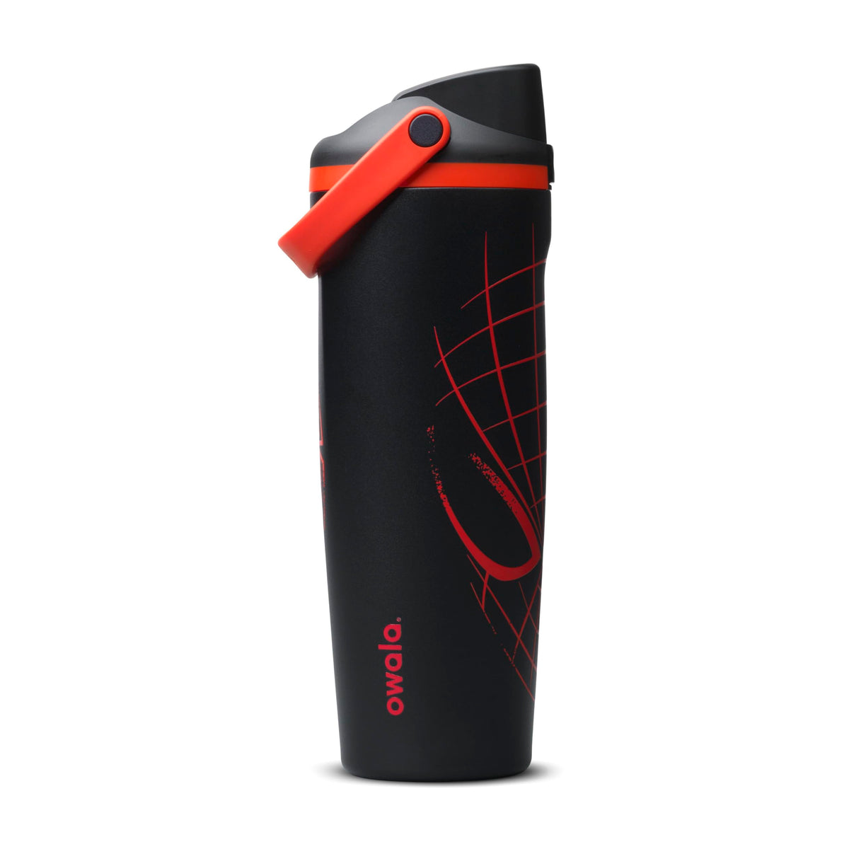 Marvel Owala FreeSip Sway Insulated Stainless Steel Water Bottle with Two-Way Spout, Built-In Straw and Bucket Handle, Made for Travel, School, and Sports, 30oz, BPA Free, Leak Proof, Night Watch