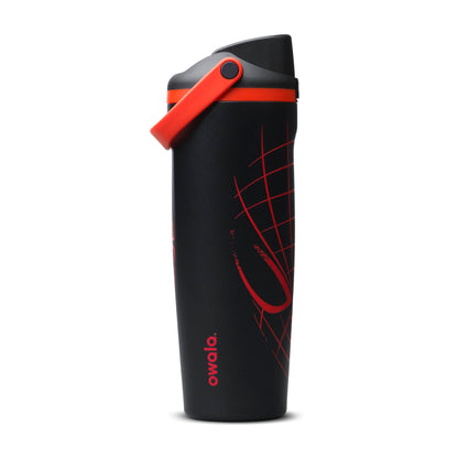 Marvel Owala FreeSip Sway Insulated Stainless Steel Water Bottle with Two-Way Spout, Built-In Straw and Bucket Handle, Made for Travel, School, and Sports, 30oz, BPA Free, Leak Proof, Night Watch