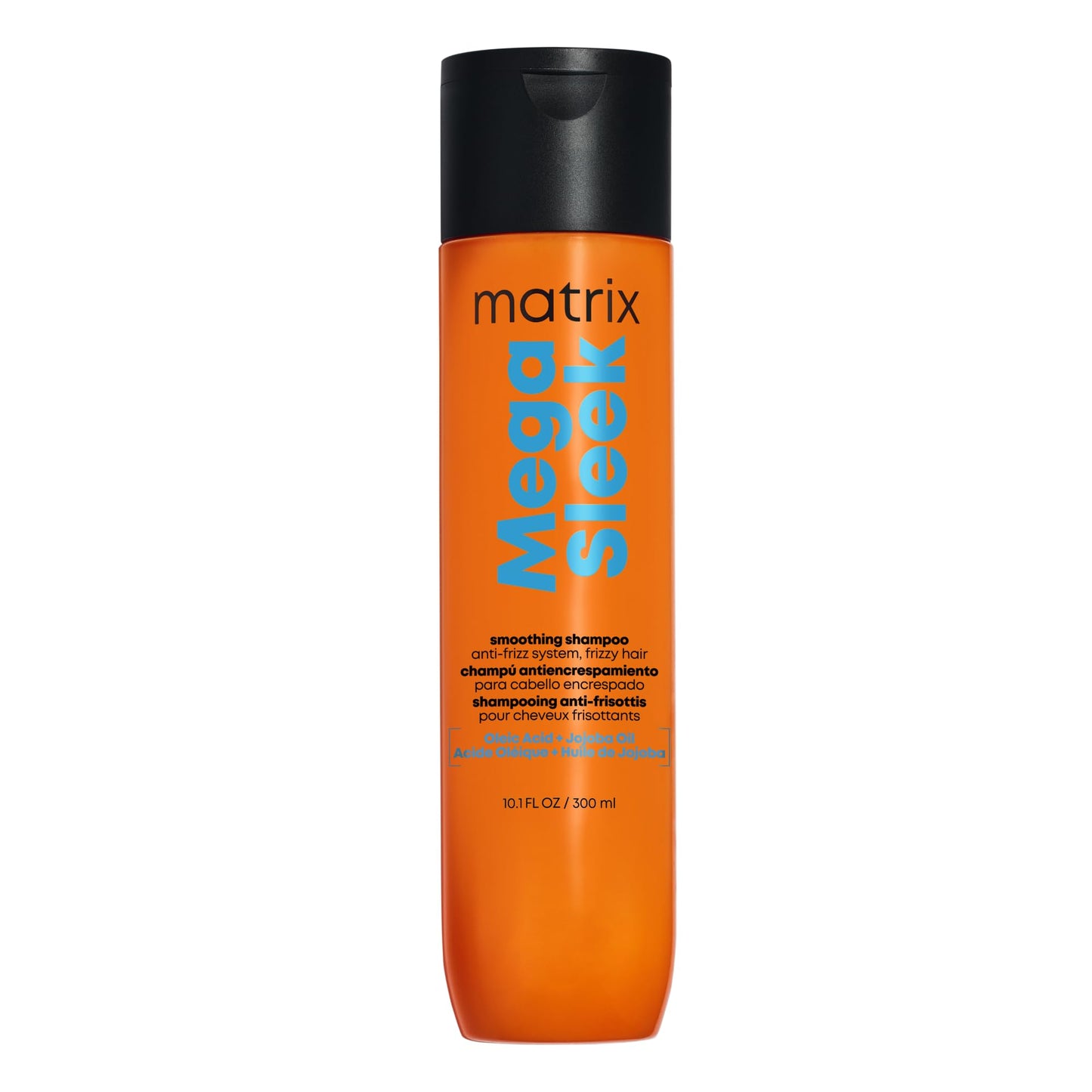 Matrix Mega Sleek Anti-Frizz Sulfate-Free Smoothing Shampoo for All Frizzy Hair, Professional Formula, For Humidity & Static Protection Matrix