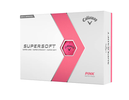 Callaway Golf Supersoft Golf Balls (2023, Pink)