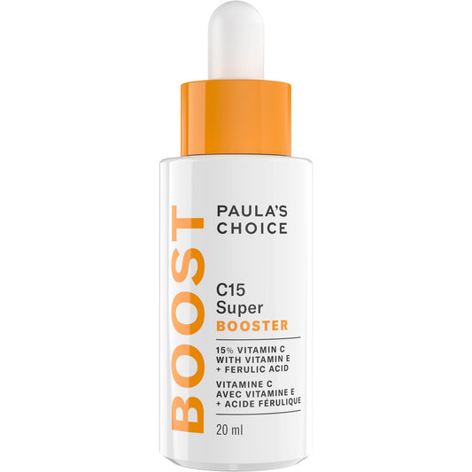 Paula's Choice C15 Super Booster, 15% Vitamin C with Vitamin E & Ferulic Acid, Brightening Serum for Discolouration, Dark Spots & Wrinkles, Fragrance-Free, 20 mL - Available at All In One Marketplace Canada