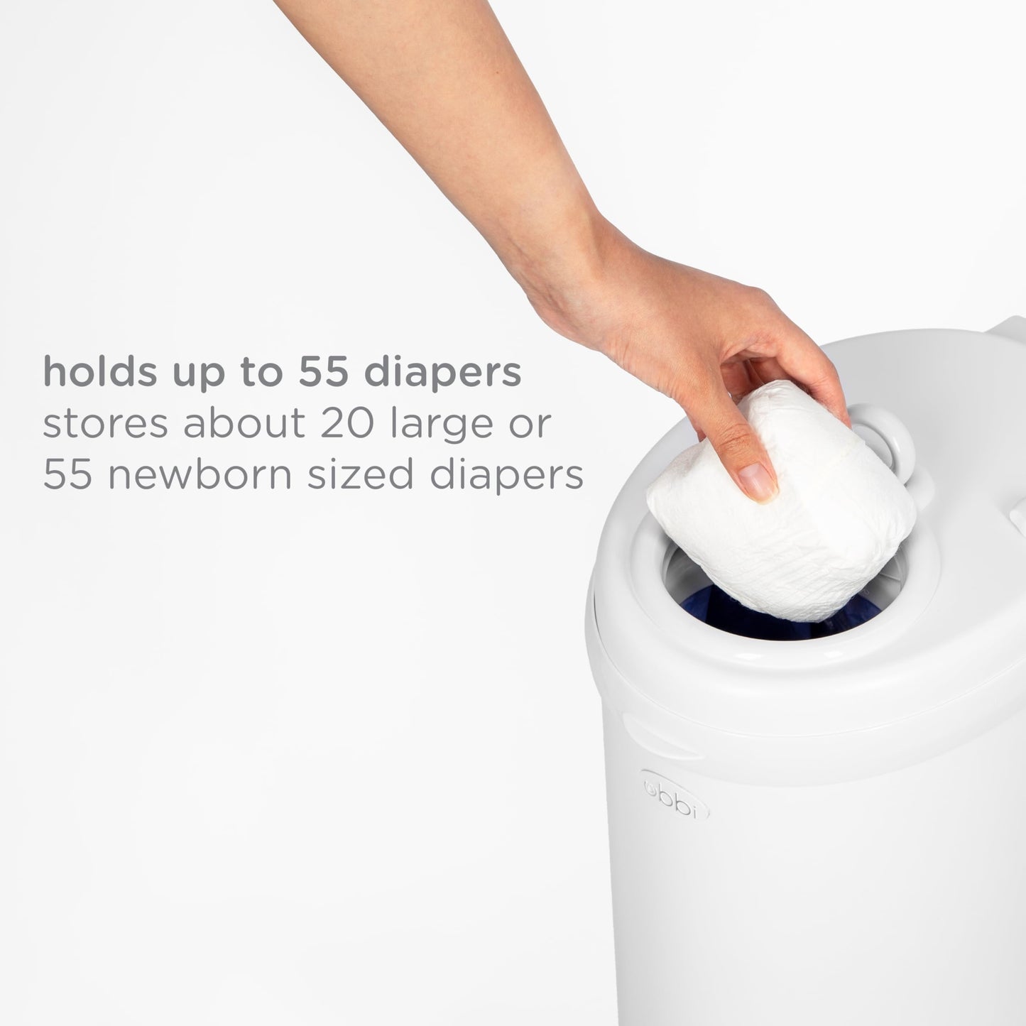 Ubbi Steel Diaper Pail, White, 2.34 ounces 🍁 All In One Marketplace Canada