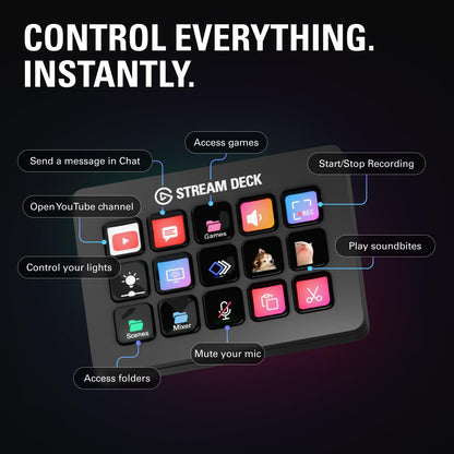Elgato Stream Deck MK.2 Studio Controller, 15 Macro Keys Elgato