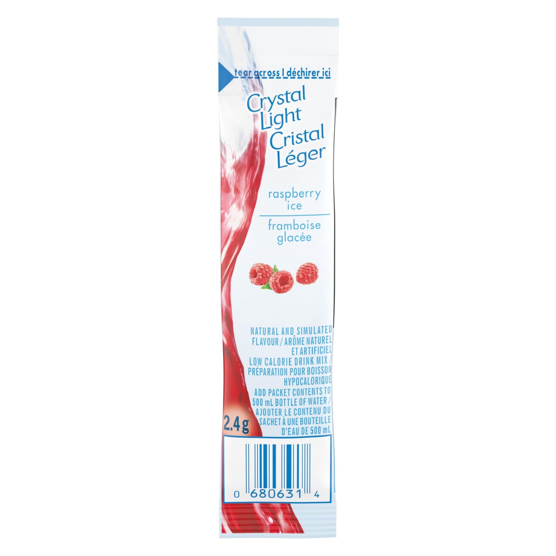 Crystal Light Raspberry Ice Powdered Drink Mix - 12 Boxes (120 Packets)