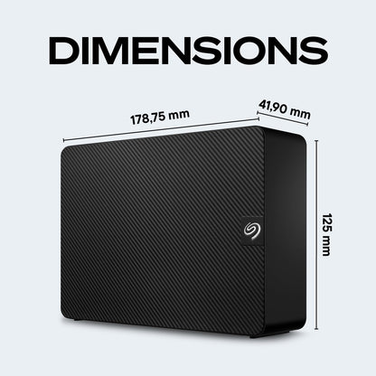 Seagate Expansion 8TB External Hard Drive HDD - USB 3.0, with Rescue Data Recovery Services (STKP8000400) - Available at All In One Marketplace Canada