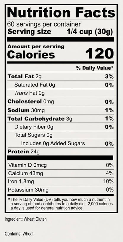 Anthony's Vital Wheat Gluten Powder, Non GMO, Vegan, High Protein, 1.81 Kilogram (Pack of 1) Anthony's