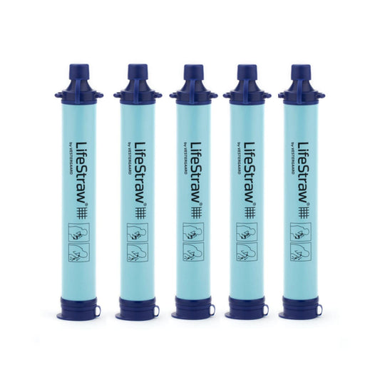 LifeStraw Personal Water Filter for Hiking, Camping, Travel, and Emergency Preparedness, 5 Pack, Blue 🍁 All In One Marketplace Canada