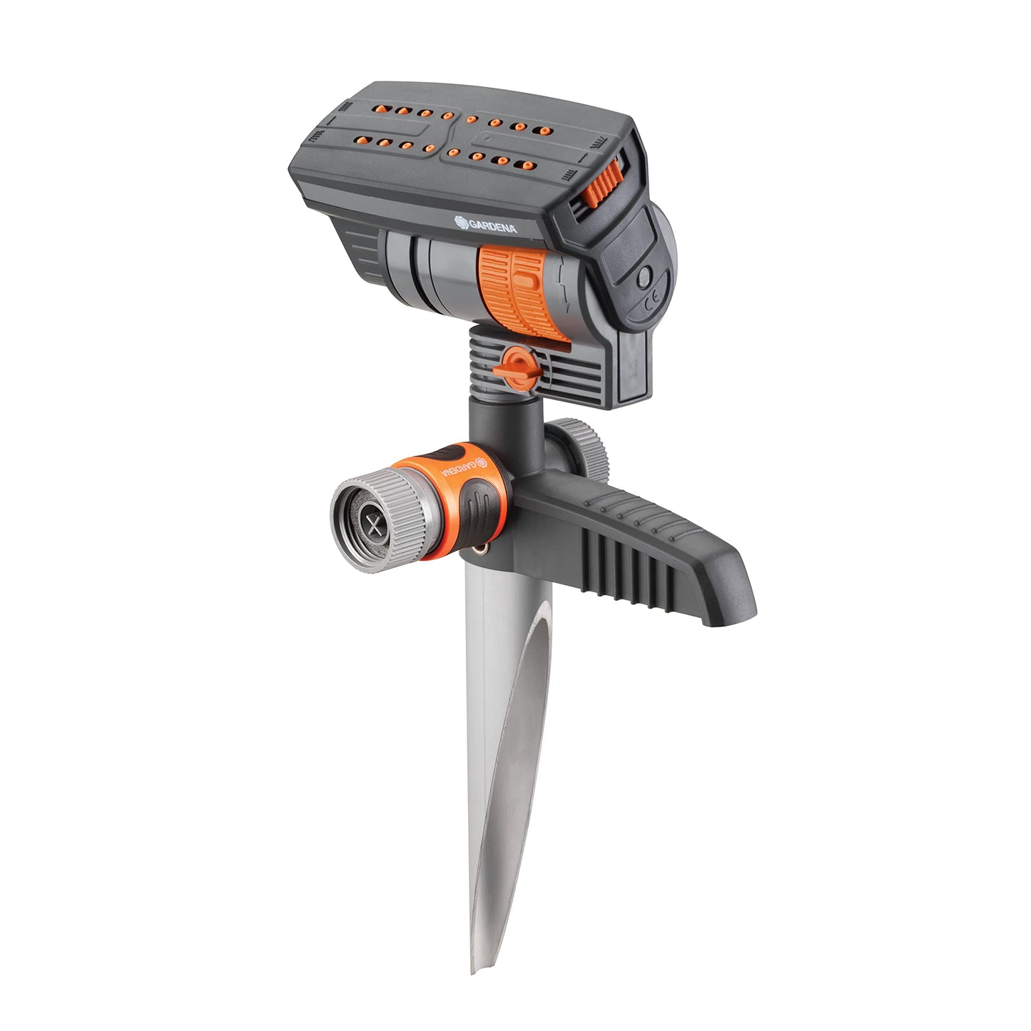 Gardena N83-SZMXFP Frost-Proof ZoomMaxx Oscillating Sprinkler on Spike, 2,300 Sq. Ft. Coverage, Spike Base for Flexible and Precise Watering, Includes Waterstop Quick Connector, Made in Germany 🍁 All In One Marketplace Canada