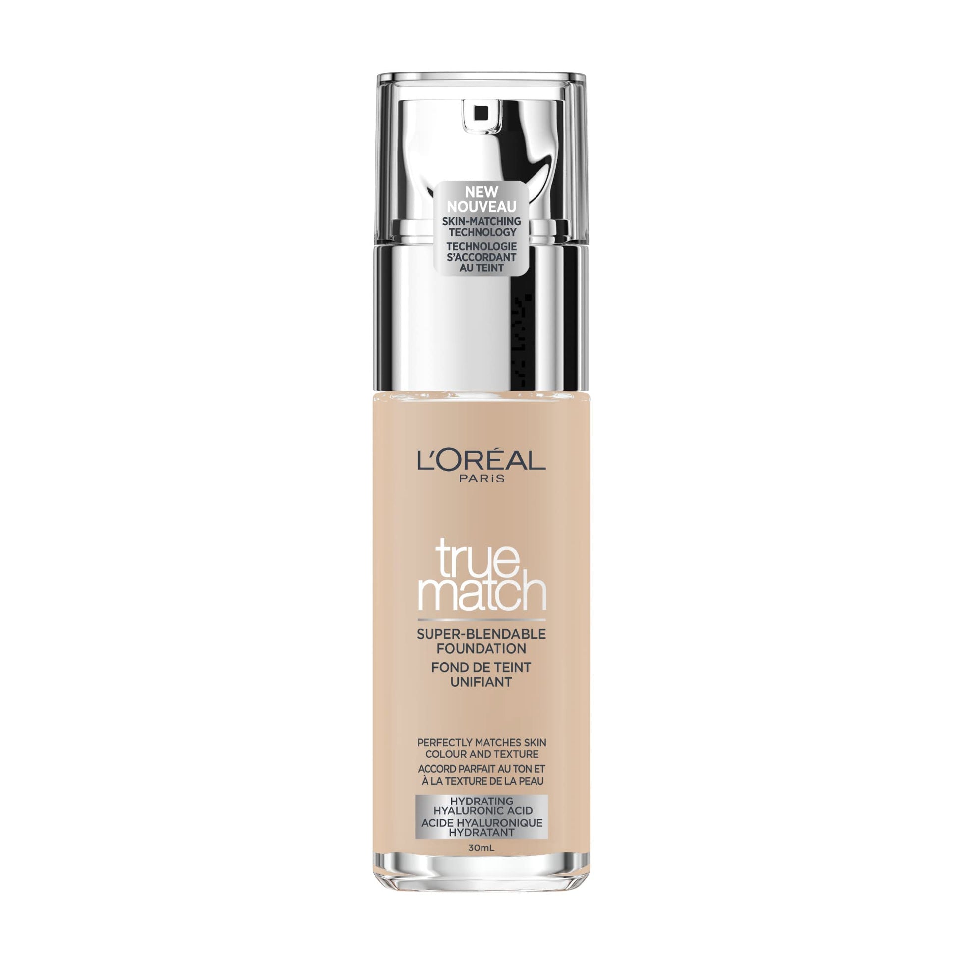 L’Oréal Paris True Match Super-Blendable Liquid Foundation, Skincare Infused with Moisturizing Cream & Hyaluronic Acid, 30 ml, Shade: 2C Rose Vanilla L'Oreal Paris