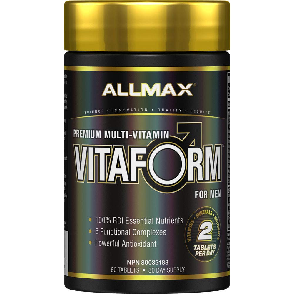 Allmax Nutrition - VITAFORM - Premium - Performance Multi-Vitamin for Men - 30-day Supply - 60 Count - Available at All In One Marketplace Canada