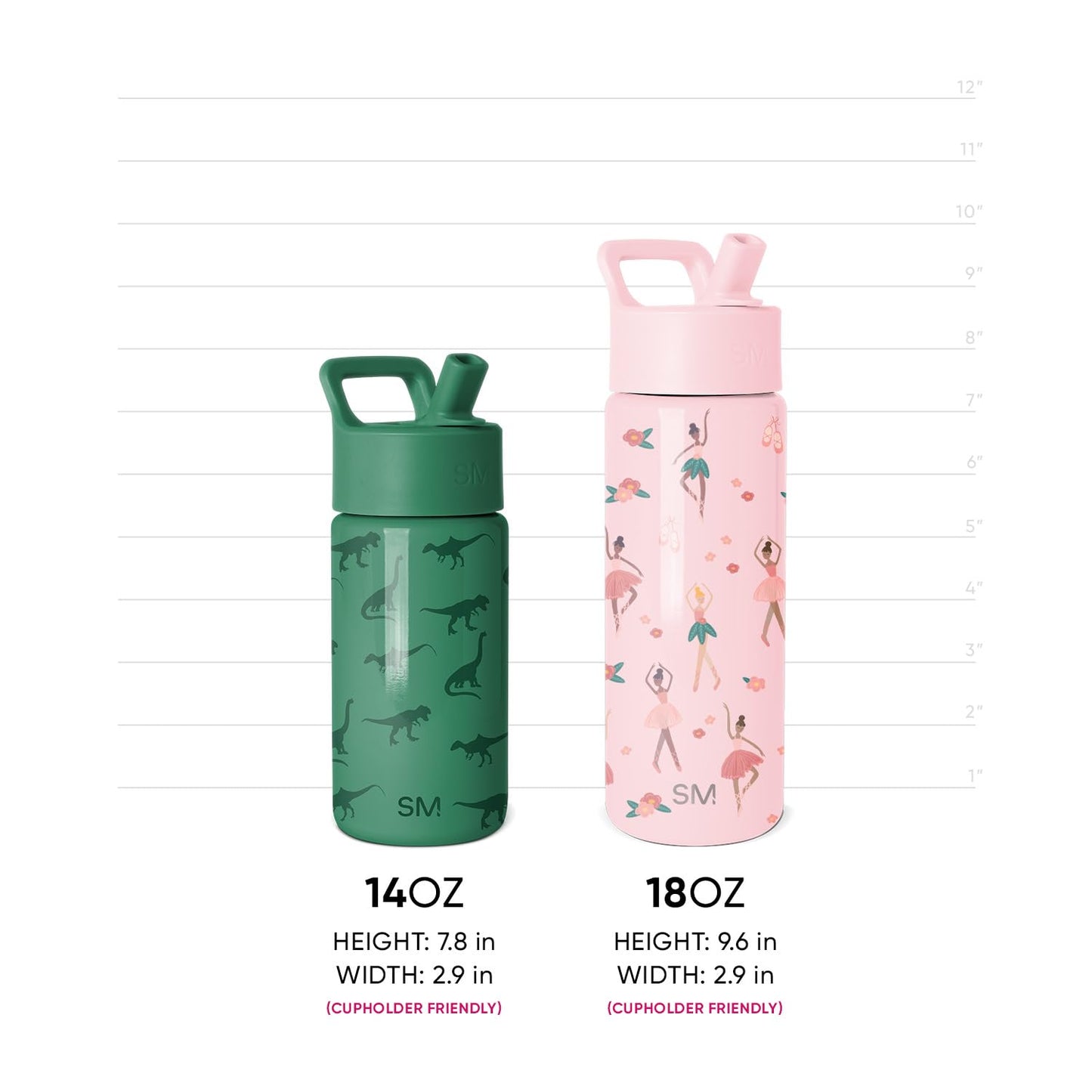 Simple Modern Kids Water Bottle & Toddler Cup | 14oz | Fire Truck 🍁 All In One Marketplace Canada