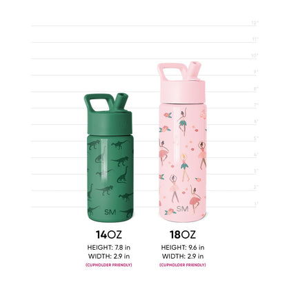 Simple Modern Kids Water Bottle & Toddler Cup | 14oz | Floral 🍁 All In One Marketplace Canada
