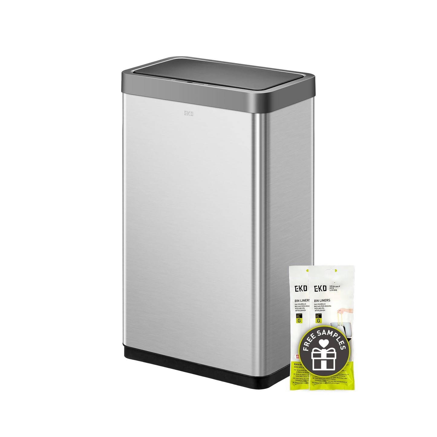 EKO Mirage X 80 Liter / 21.1 Gallons Motion Sensor Trash Can, Automatic Large Kitchen Trash Can Touchless, Stainless Steel 🍁 All In One Marketplace Canada