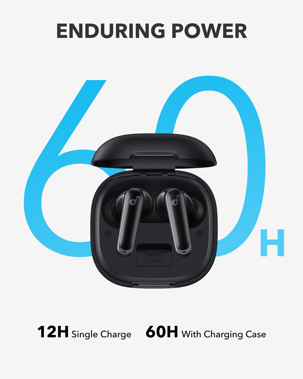 soundcore P40i by Anker, Noise Cancelling Wireless Earbuds, Adaptive Noise Cancelling to Environments, Heavy Bass, 60H Playtime, 2-in-1 Case and Phone Stand, IPX5, Wireless Charging, Bluetooth 5.3 - Available at All In One Marketplace Canada