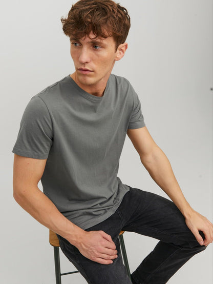 JACK & JONES Men's Long Line Fit T-Shirt JJENOA TEE SS Crew Neck NOOS Black XL JACK & JONES