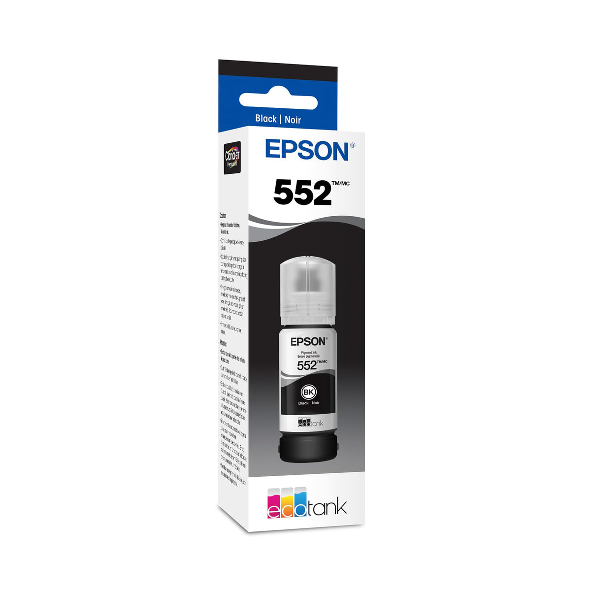 Epson 552 Genuine Pigment Black EcoTank Ink Refill Bottle T552020