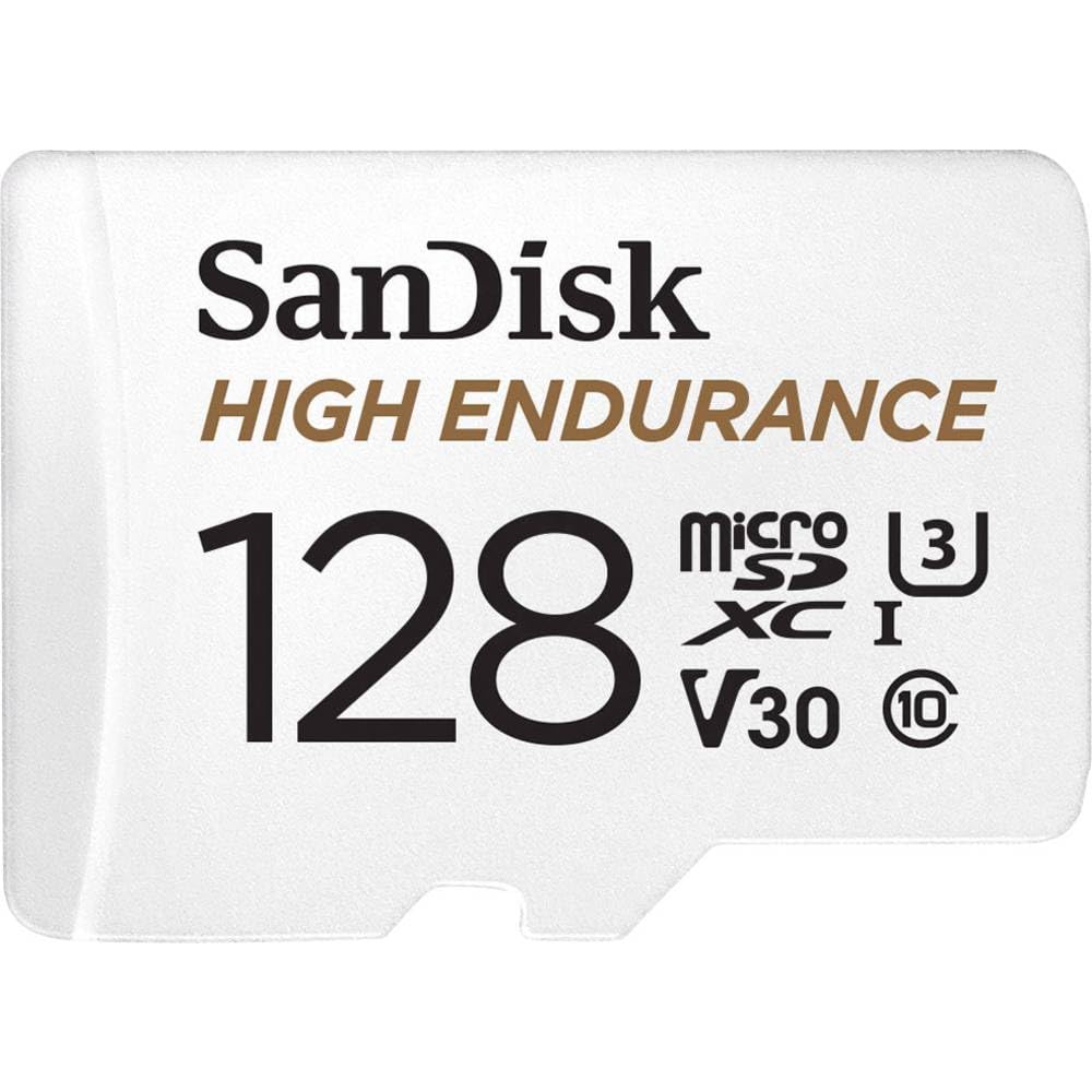 SanDisk 128GB High Endurance Video microSDXC Card with Adapter for Dash cam- C10, U3,V30,4K UHD,Micro SD Card-SDSQQNR-128G-GN6IA - Available at All In One Marketplace Canada