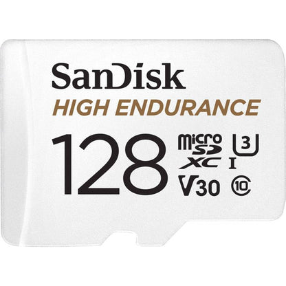 SanDisk 128GB High Endurance Video microSDXC Card with Adapter for Dash cam- C10, U3,V30,4K UHD,Micro SD Card-SDSQQNR-128G-GN6IA - Available at All In One Marketplace Canada