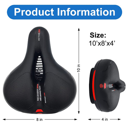 Roryimke Comfortable Bike Seat Replacement Bike Saddle Dual Shock Absorbing Ball Anti-Slip Bicycle Saddle Waterproof Bicycle Seat for Men Women Universal Fit for Exercise Indoor Mountain Road Bikes