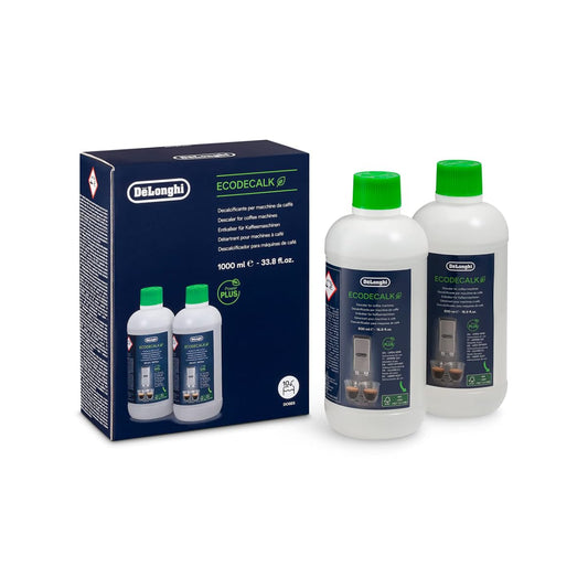 De'Longhi Eco Descaler - 2x500ml bottles, clear - Available at All In One Marketplace Canada