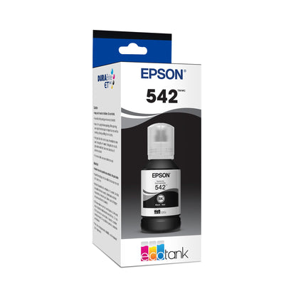 Epson 542 Genuine Pigment Black EcoTank Ink Refill Bottle T542120
