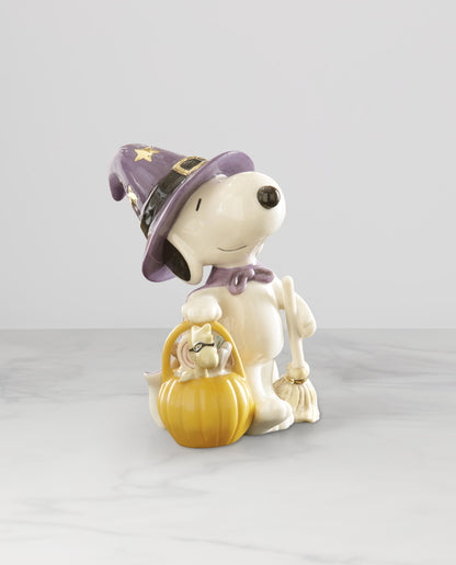 Lenox Peanuts Snoopy Bewitching Treats Halloween Figurine, 4.38-in