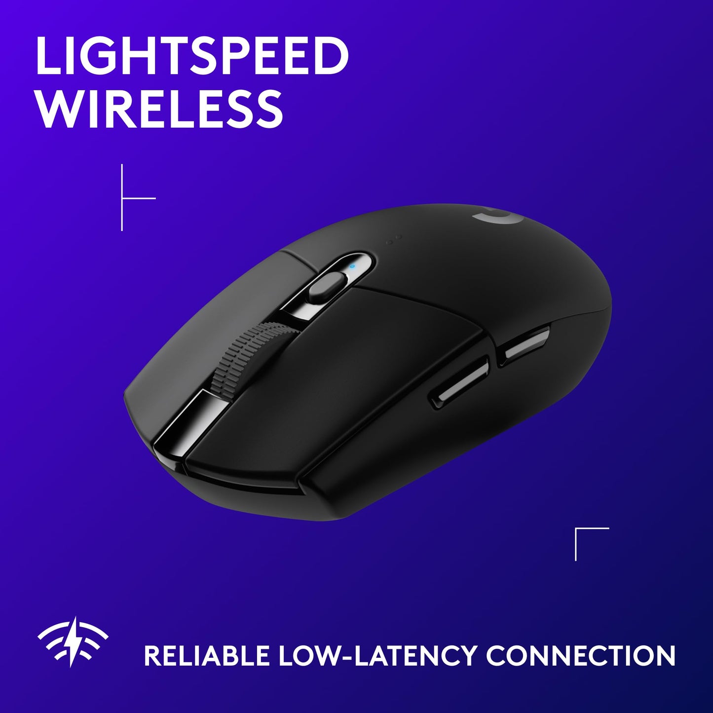 Logitech G305 Lightspeed Wireless Gaming Mouse, Hero Sensor, 12,000 DPI, Lightweight, 6 Programmable Buttons, 250h Battery, On-Board Memory, Compatible with PC, Mac - Black - Available at All In One Marketplace Canada