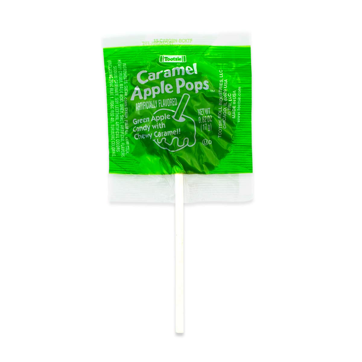 Tootsie Caramel Apple Pop - Box of 48 Individually Wrapped Lollipops