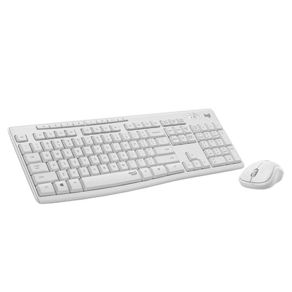Logitech MK295 Full Size Silent Wireless Keyboard Mouse Combo - Off White