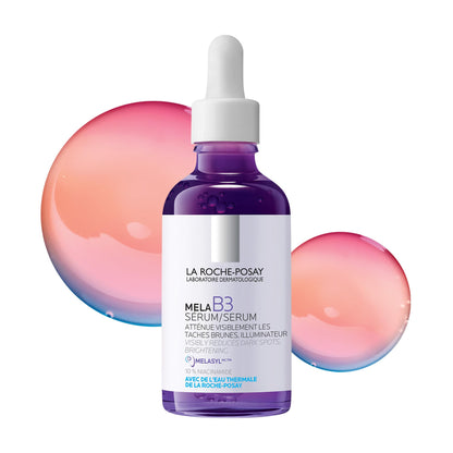 La Roche-Posay Mela B3 Face Serum Powered by Melasyl & Niacinamide, Visibly Improve Appearance of Skin Tone & Texture. Developed for All Skin Tones, Safe for Sensitive Skin, 50mL La Roche-Posay