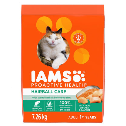 IAMS Proactive Health Adult Dry Cat Food, Chicken & Salmon, 7.26kg