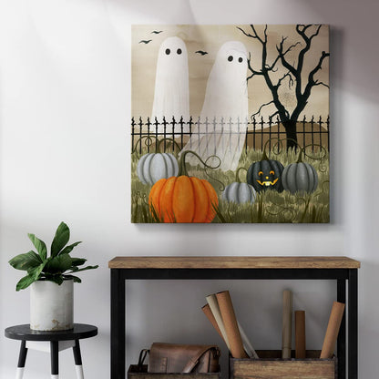 Renditions Gallery Modern Canvas Wall Art Pictures for Office Decorations Halloween Hunted Pumpkin Patch Premium Wall Hanging Wooden Artwork for Livingroom Kitchen Paintings - 10"X10" LT508