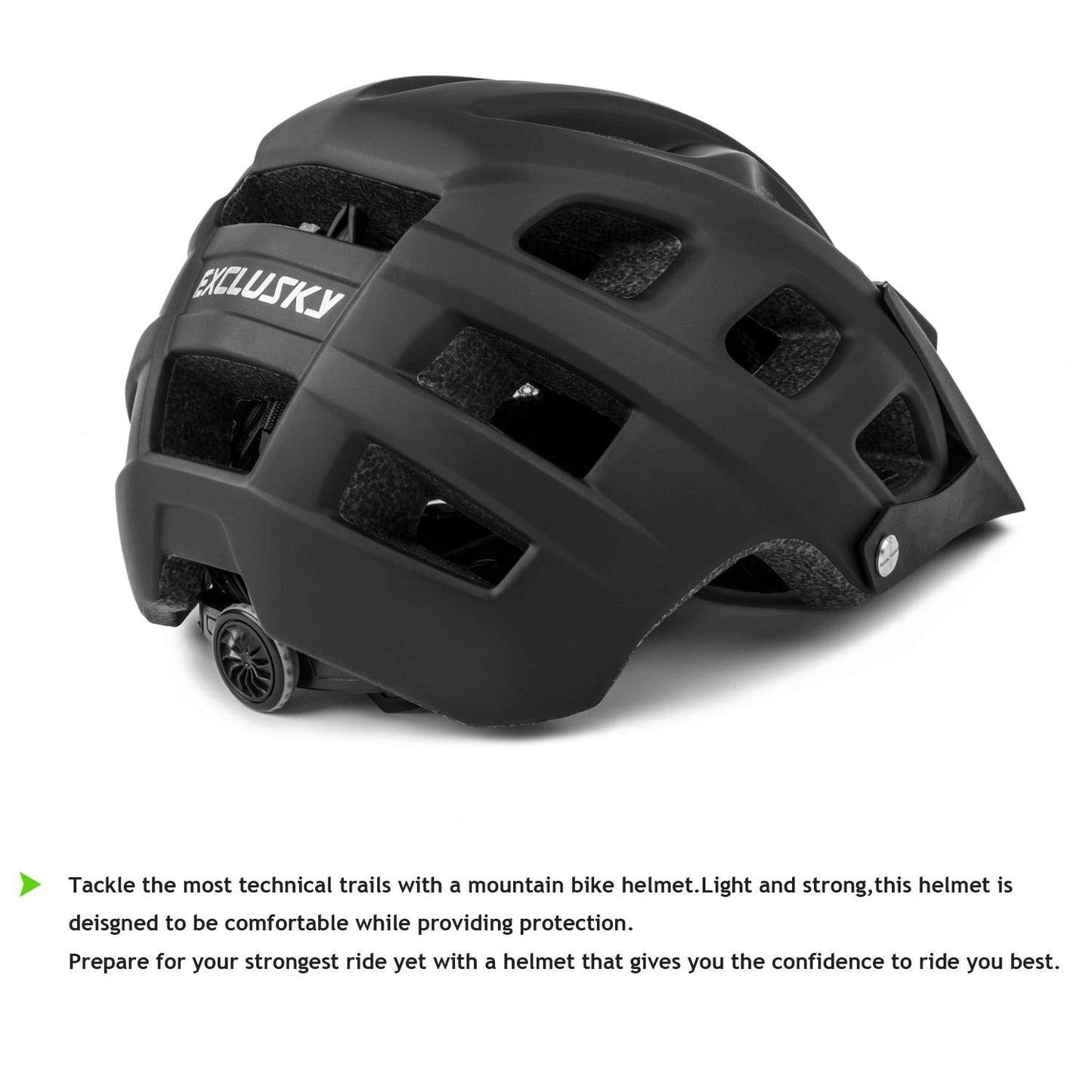Bike Helmet, Exclusky Mountain Bike Helmet Men Women Lightweight Breathable Adjustable Adult Bicycle Cycle MTB Helmet 56-61cm