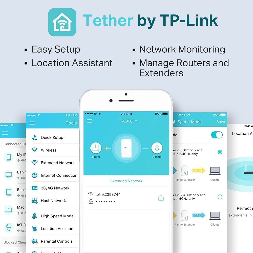 TP-Link AC1200 WiFi Extender (RE300) - Covers Up to 1500 Sq.ft and 25 Devices, Up to 1200Mbps, Supports OneMesh, Dual Band Internet Repeater, Range Booster 🍁 All In One Marketplace Canada