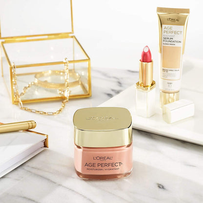 L’Oréal Paris Day Face Moisturizer Cream, Age Perfect Rosy Tone, with LHA & Imperial Peony Extract, For Mature Skin Skincare, 50 ml L'Oreal Paris