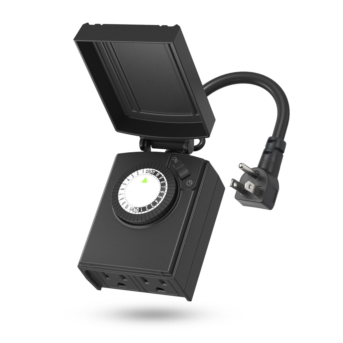 BN-LINK Outdoor 24-Hour Mechanical Timer Outlet, 2 Grounded Outlets 🍁 All In One Marketplace Canada